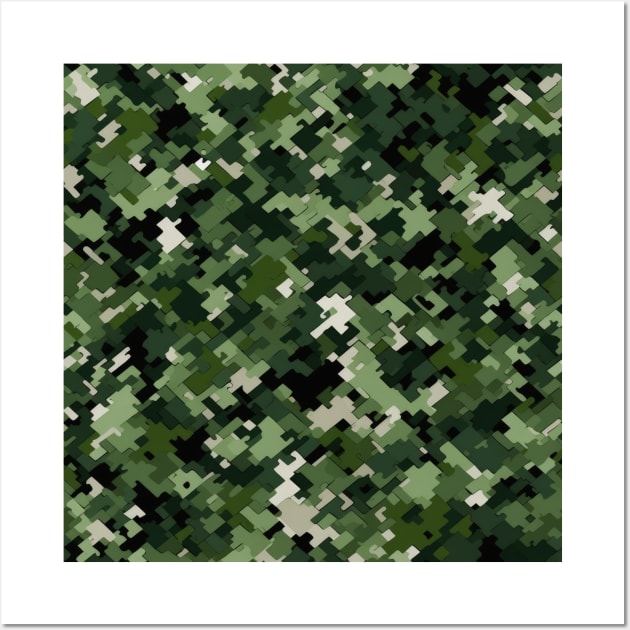 CADPAT Green Camo Pattern Wall Art by Pixelyx